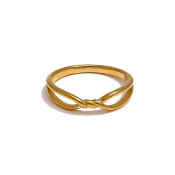 Bague Géométrique Torsadée