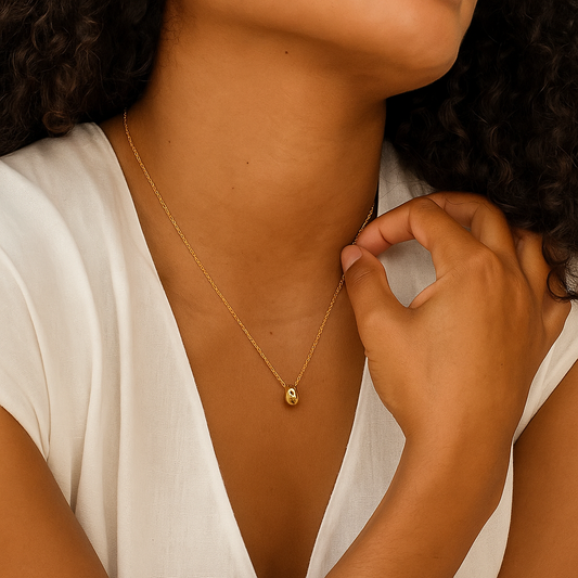 Collier Goutte Plaqué Or – Finition Minimaliste