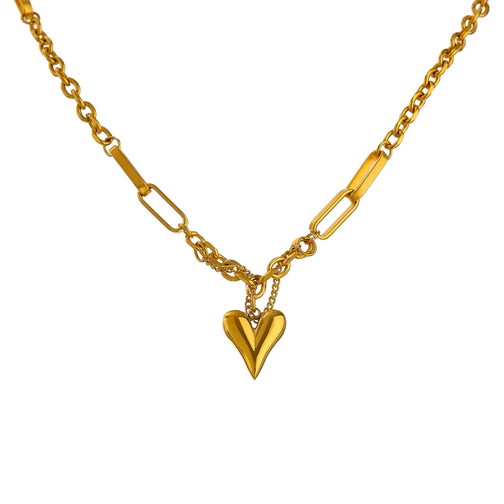 Collier Pendentif Cœur Élégant
