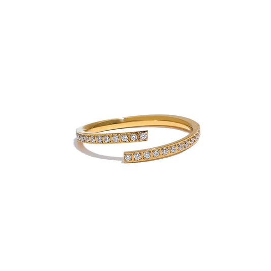Bague Ouverte Éclatante